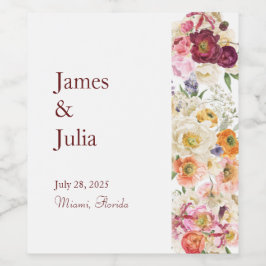 優雅な開花 ワインラベル