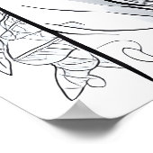 優雅な開花：自然の優雅さの象徴 ポスター (角)