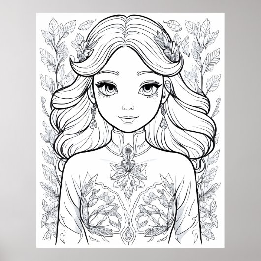 優雅な開花：自然の優雅さの象徴 ポスター (正面)