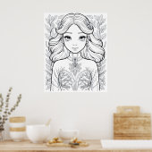 優雅な開花：自然の優雅さの象徴 ポスター (キッチン)