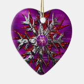 優雅な雪片 セラミックオーナメント (右)