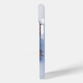 優雅な青いバラの装飾 ゴールドの複雑な額縁入り Case-Mate iPhoneケース (裏面 / 左)