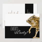 優雅な馬のパーティー 招待状 (正面/裏面)