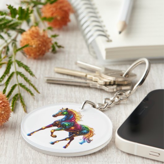 優雅な馬 キーホルダー (正面右)