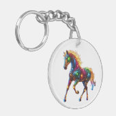 優雅な馬 キーホルダー (正面左)