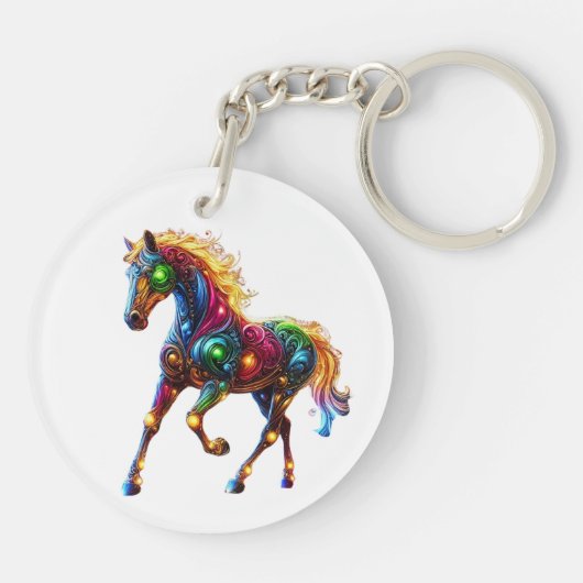優雅な馬 キーホルダー (裏面)