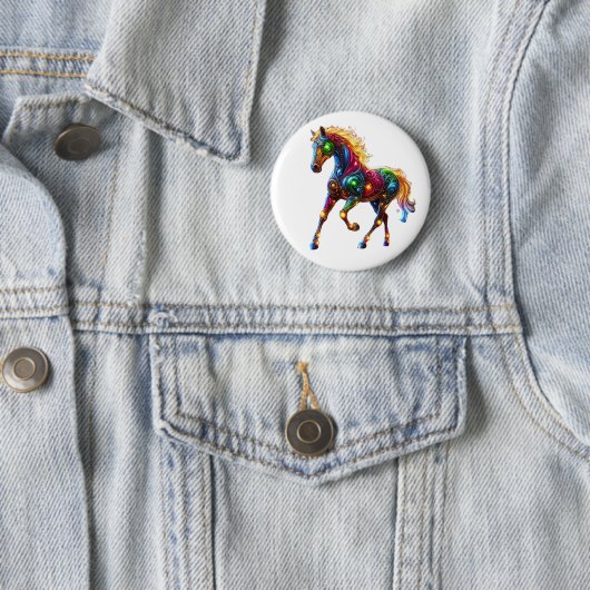 優雅な馬 缶バッジ (インサイチュ)