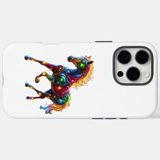 優雅な馬 Case-Mate iPhoneケース (裏面 (横))