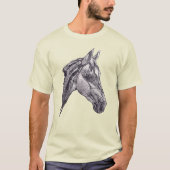 優雅な馬 Tシャツ (正面)