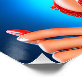 優雅な魅力的な女性： ポスター (コーナー)