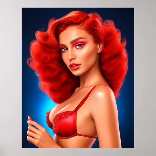 優雅な魅力的な女性： ポスター (正面)