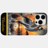 優雅な鶴が優雅に立つ Case-Mate iPhoneケース (裏面 (横))