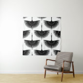 優雅な鶴：オリエンタルバードパターン タペストリー (インサイチュ)