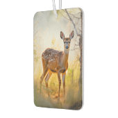 優雅な鹿インザフォレスト自然デザイン カーエアーフレッシュナー (左)