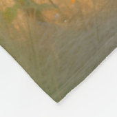 優雅な鹿インザフォレスト自然デザイン フリースブランケット (角)