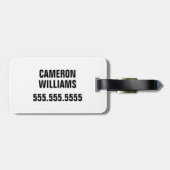 優雅な鹿インザフォレスト自然デザイン ラゲッジタグ (裏面横)