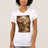 優雅な黄金の女神とチェルブ Tシャツ (正面)