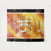 優雅な16周年ゴールデントパーズの結婚記念日 タペストリー (正面(横))