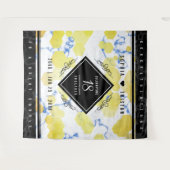 優雅な18周年記念ポーセレン結婚記念日 タペストリー (正面(横))