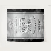 優雅な25周年結婚記念日 タペストリー (正面(横))