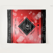 優雅な40周年ルビー結婚記念日祝賀会 タペストリー (正面(横))