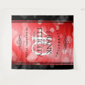 優雅な40周年ルビー結婚記念日祝賀会 タペストリー (正面(横))