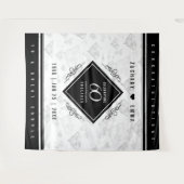 優雅な60周年ダイヤモンド結婚記念日 タペストリー (正面(横))