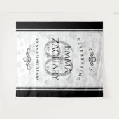 優雅な60周年 ダイヤモンド 結婚記念日 タペストリー (正面(横))