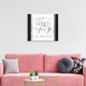 優雅な75周年ダイヤモンド結婚記念日 キャンバスプリント (インサイチュ (リビング))