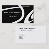 優雅なPopp -ウェブサイトデザイナー 名刺 (正面/裏面)