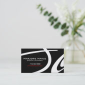 優雅なPopp -ウェブサイトデザイナー 名刺 (スタンド正面)