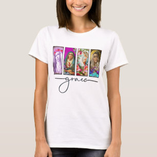 優雅なTシャツでいっぱいの雹メアリー Tシャツ