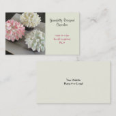 優雅にデザインされたカップケーキ 名刺 (正面/裏面)