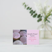 優雅にデザインされたカップケーキ 名刺 (スタンド正面)