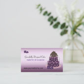 優雅にデザインされたケーキ 名刺 (スタンド正面)