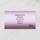 優雅にデザインされたケーキ 名刺 (裏面)