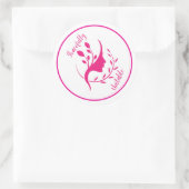 優雅に不安定な – おもしろい & Eutitic Stickers ラウンドシール (バッグ)