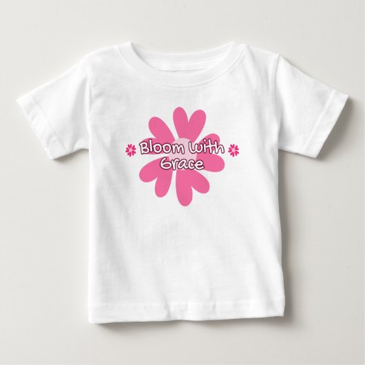 優雅に咲き誇れ ベビーTシャツ (正面)