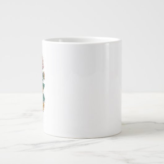 優雅に咲く  ジャンボコーヒーマグカップ (正面)