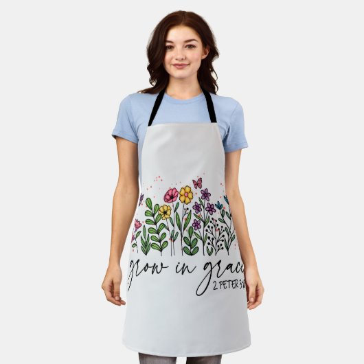 優雅に成長する エプロン (着用した状態)