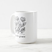 優雅に成長する コーヒーマグカップ (正面左)