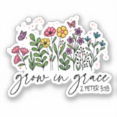 優雅に成長する シール (正面)