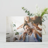 優雅に描かれた |ホリデーフォトカード シーズンカード (スタンド正面)