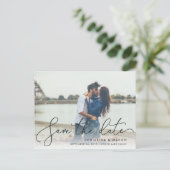 優雅に描かれた |写真の日付の保存 案内ポストカード (スタンド正面)