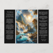 優雅に穏やかに流れるデシデラタ ポストカード (正面)