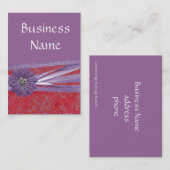 優雅に紫色 名刺 (正面/裏面)