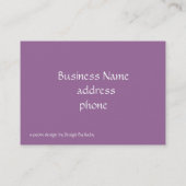 優雅に紫色 名刺 (裏面)