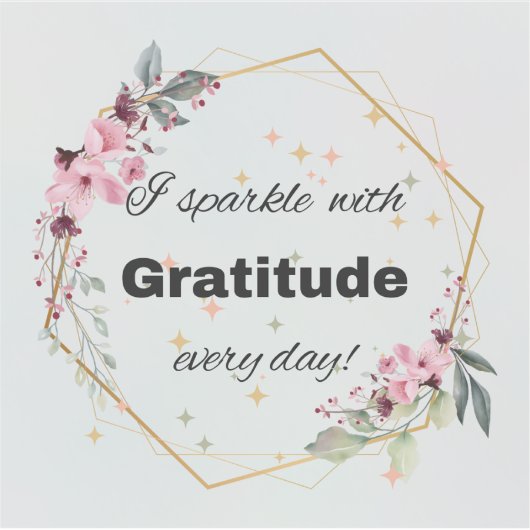 優雅に輝く シール (正面)