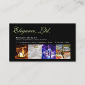 優雅の祭りの催しのプランナーの調整者 名刺 (裏面)