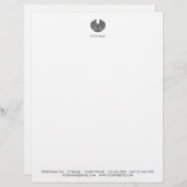 優雅の花のデザインのスパの健康 レターヘッド (正面/裏面)